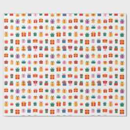Christmas Presents And Gifts Colourful Packaging Geschenkpapier