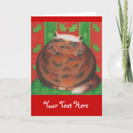 Christmas Pud 'Your Text' Grüße Karte
