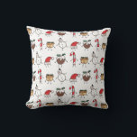 Christmas Pudding Snowman Candy Cane Cushion Kissen<br><div class="desc">In diesem Weihnachtskissen findet sich die "Weihnachtszeit-Crew". Eine Gruppe von niedlichen kleinen Weihnachtsfiguren,  die Liebe haben,  sich zu amüsieren und zu Weihnachten Unfug zu machen. Die Crew umfasst: Schneemann,  Weihnachtsmannmütze,  Weihnachtsbaum,  Minzkuchen und Candy Cane.</div>