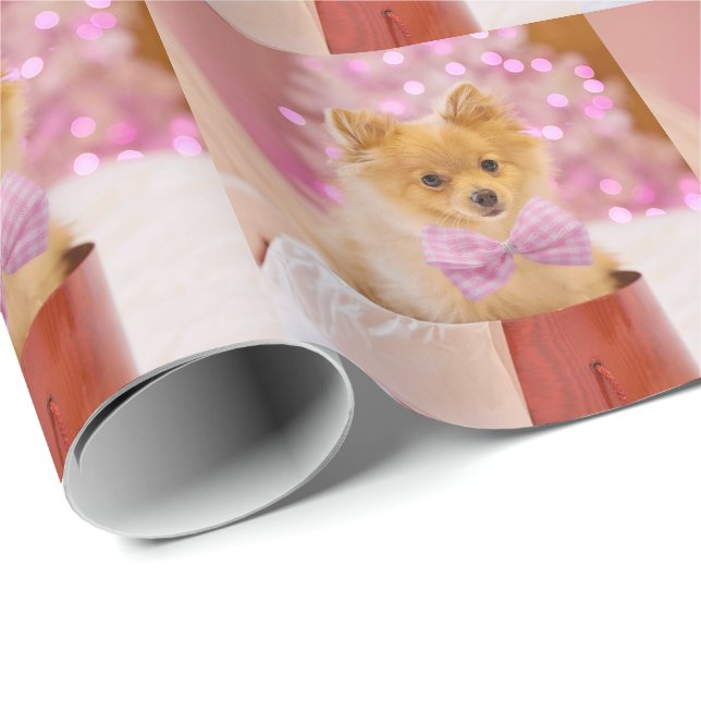 Christmas Puppy Geschenkpapier (Rolleneckpunkt)