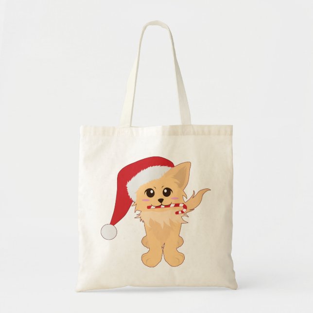 Christmas Puppy Tragetasche (Vorne)