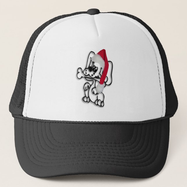 Christmas Puppy Truckerkappe (Vorderseite)