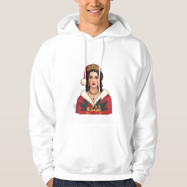 Christmas Queen in Her Element Hoodie (Vorderseite)