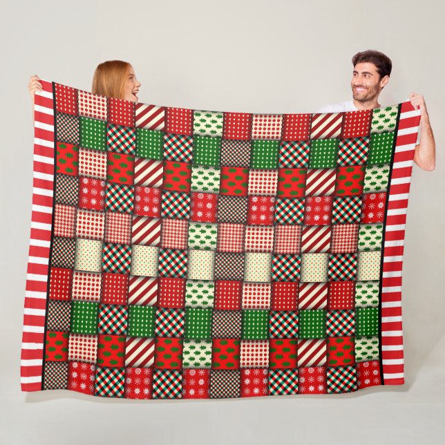 Christmas Quilt Kariert Fleecedecke (Beispiel)