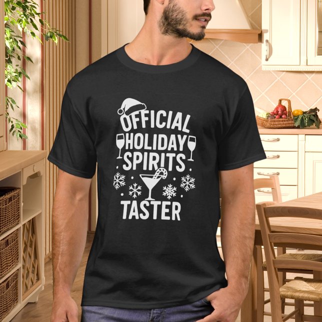 Christmas quote funny party spirits taster T-Shirt (Von Creator hochgeladen)