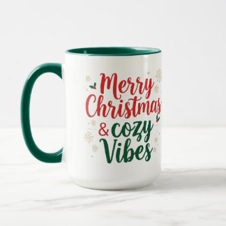 Christmas Quote Two-Tone mug, Festive Holiday Gift Tasse