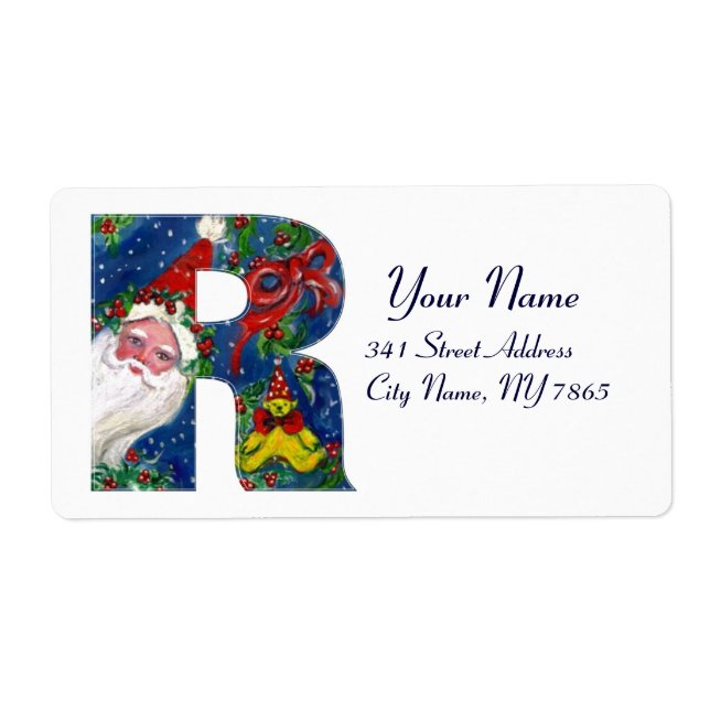 CHRISTMAS R SCHREIBEN / SANTA CLAUS MIT ROTEM RIBB (Vorne)