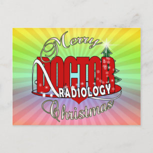 CHRISTMAS RADIOLOGIE FEIERTAGSPOSTKARTE