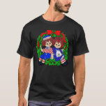 Christmas Raggedy Anne and Andy Vintage 904 T-Shirt<br><div class="desc">Christmas Raggedy Anne and Andy Vintage 904
Merry Christmas.
This design makes a fun holiday season gift with favorite decoration, accessories.</div>