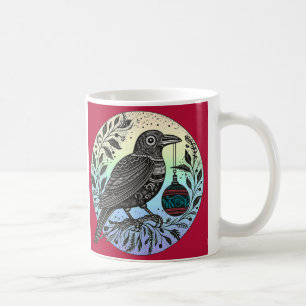 Christmas Raven Kaffeetasse