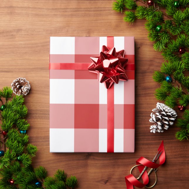 Christmas Red Buffalo Kariert Geschenkpapier (Feiertagsgeschenk)