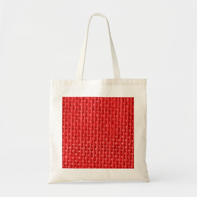 Christmas Red Burlap Tragetasche (Vorne)