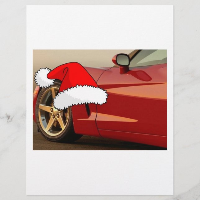 Christmas Red Corvette Flyer (Vorne)