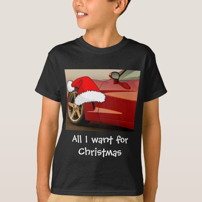 Christmas Red Corvette T-Shirt (Vorderseite)