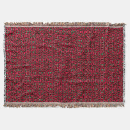 Christmas Red Floral Decke