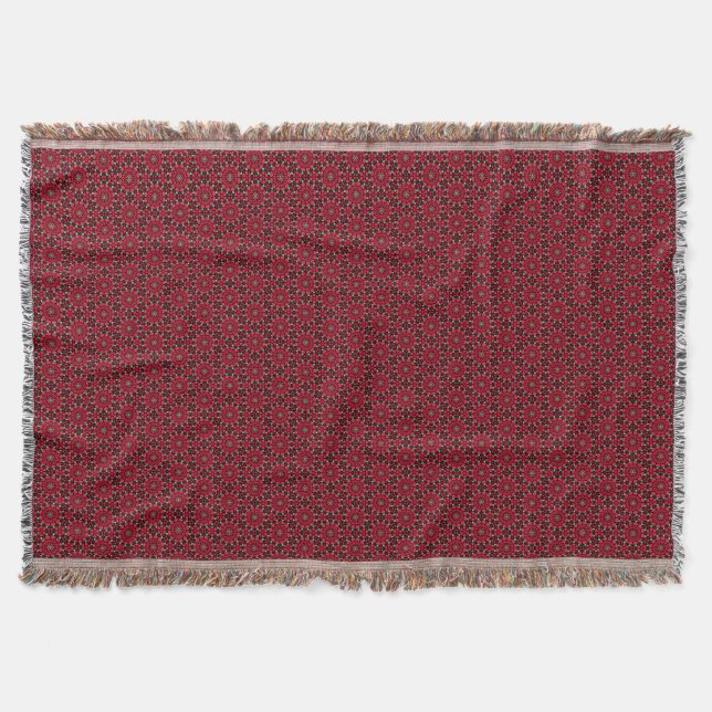 Christmas Red Floral Decke (Vorderseite)
