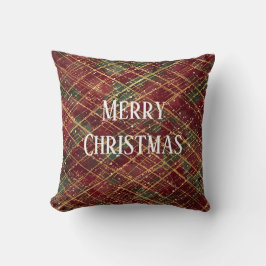 Christmas, Red Gold Green ,White Merry Christmas Kissen