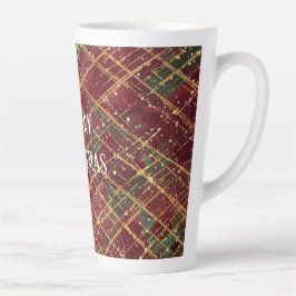 Christmas, Red Gold Green ,White Merry Christmas Milchtasse