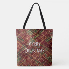 Christmas, Red Gold Green ,White Merry Christmas Tasche