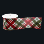 Christmas Red Green Kariert Satinband<br><div class="desc">Rot,  Grün und Weiß Weihnachten kariertes Design,  dieses satinierte Band ist ein Spaß für Urlaubsgeschenke und Dekoration. PASSENDE Artikel in unserer Sammlung.</div>