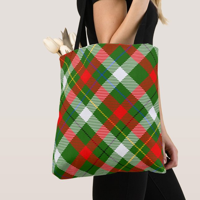 Christmas Red Green White Flannel Plaid Design  Tasche (Von Creator hochgeladen)