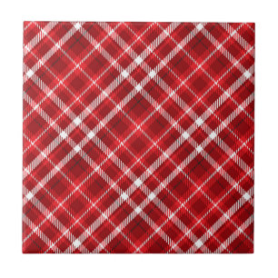 Christmas Red Kariert Pattern Design-62667 Fliese