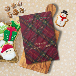 Christmas Red Plaid Geschirrtuch