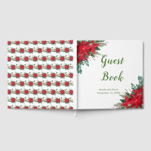 Christmas Red Poinsettia Wedgebook