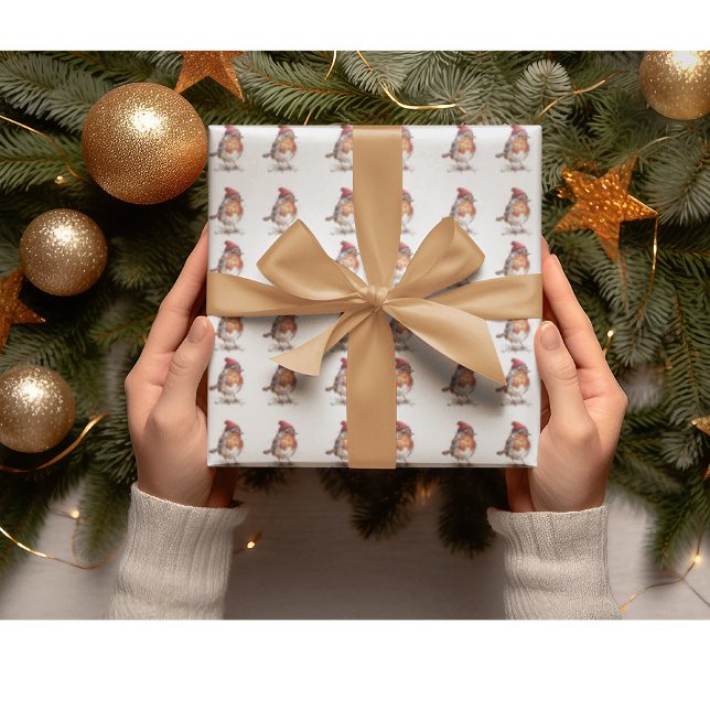 Christmas Red Robin Geschenkpapier (Von Creator hochgeladen)