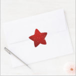 Christmas Red Twinkle Stern-Aufkleber<br><div class="desc">Weihnachts-Rot-Tinkle,  festliches Urlaubsdesign.</div>