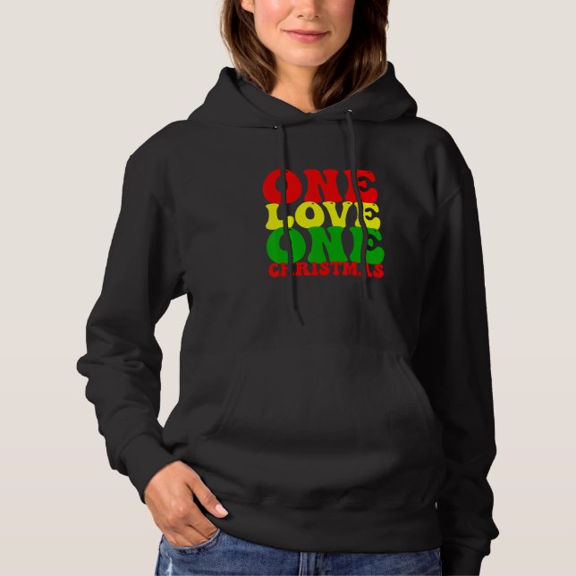 Christmas Reggae Rasta Hoodie (Vorderseite)