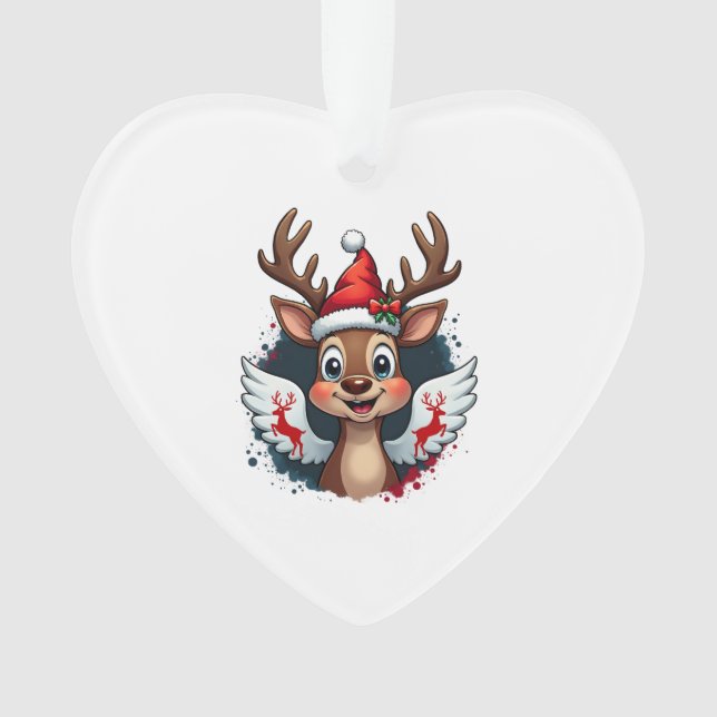 christmas Reindeer (1) Ornament (Vorderseite)