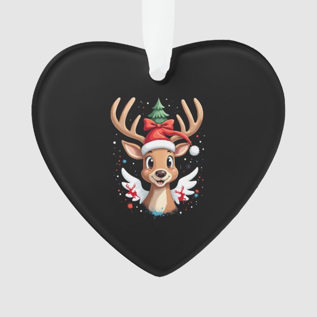 christmas Reindeer (4) Ornament (Vorderseite)
