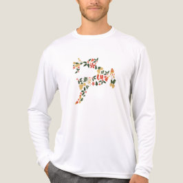 Christmas Reindeer Collage – Festive Holida Tri-Blend Shirt