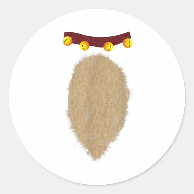 Christmas Reindeer Costume  Runder Aufkleber (Vorderseite)