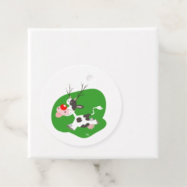 Christmas Reindeer Favor Tag Geschenkanhänger (Beispiel)