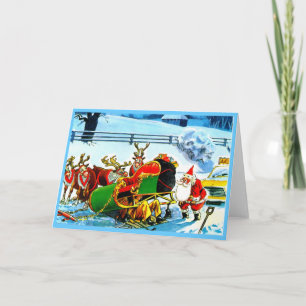CHRISTMAS REINDEER FEIERTAGSKARTE