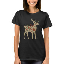 Christmas Reindeer Floral Art
