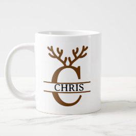 Christmas Reindeer holiday Mug, Custom winter Jumbo-Tasse