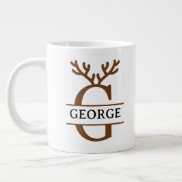 Christmas Reindeer holiday Mug, Custom winter Jumbo-Tasse
