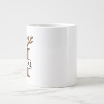 Christmas Reindeer holiday Mug, Custom winter