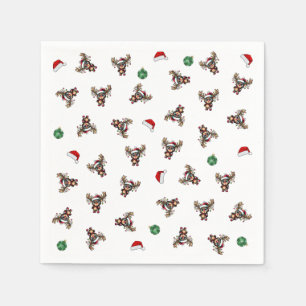 Christmas Reindeer Paper Napkin Serviette