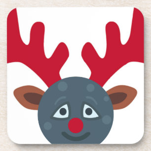 christmas-rentier-mond-emoji untersetzer