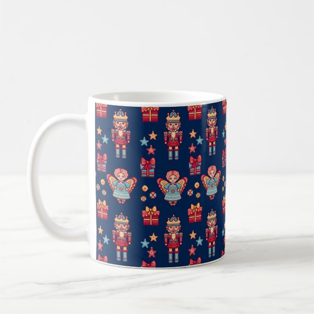 Christmas Retro Angel Kaffeetasse (Links)