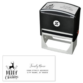 Christmas Return Address Self-inking Stamp Permastempel