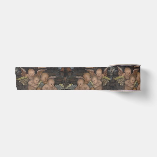 CHRISTMAS Ribbon DEUTSCHE RENAISSANCE DESIGN ANGEL Satinband (Vorderseite)