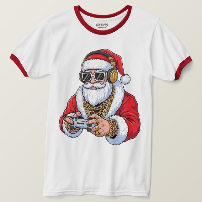 Christmas Ringer T-Shirt (Design vorne)