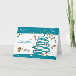 Christmas River Tree mit Inside Message Karte