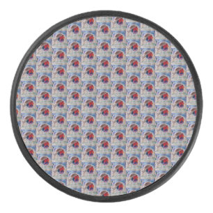 Christmas Robin Eishockey Puck