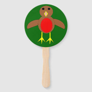 Christmas Robin Fächer